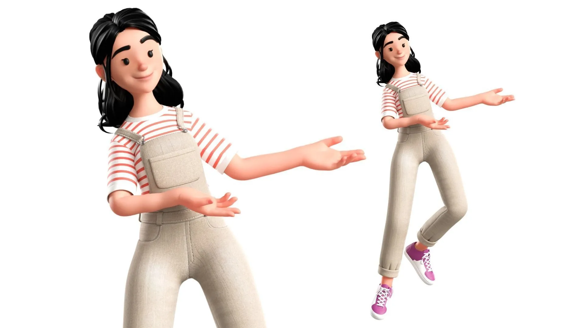 Designer Girl Woman close-up view